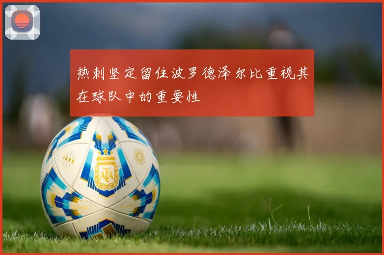 热刺坚定留住波罗德泽尔比重视其在球队中的重要性